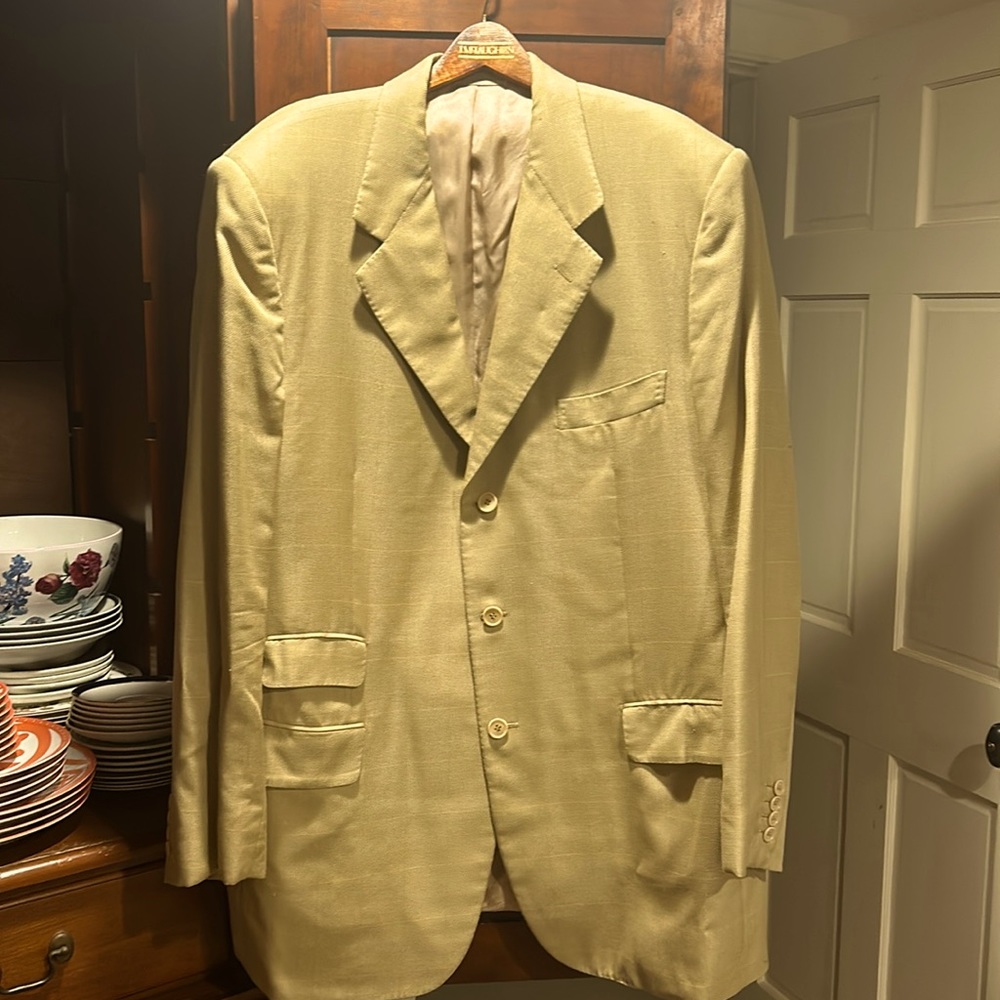 Harrison Blake Tan Wool & Silk Blazer